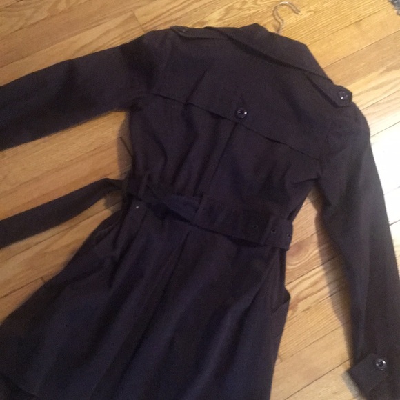 Espresso Brown Grass Collection Trench Coat - Picture 7 of 8